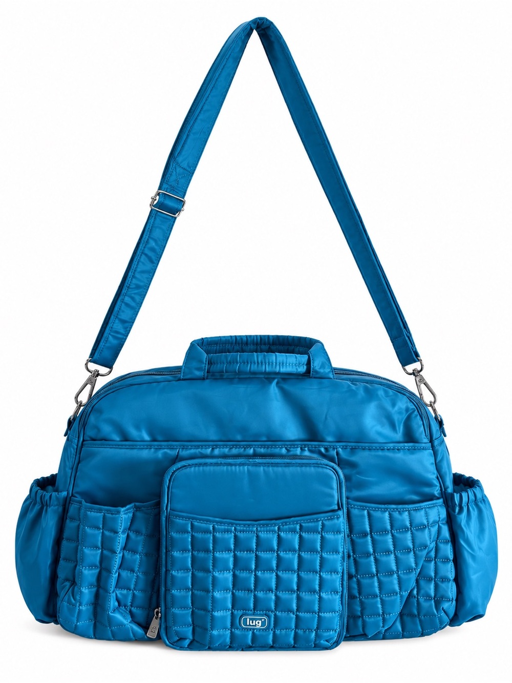 Lug Tuk Tuk Teal Blue Quilted Travel Tote Diaper Bag – EUC